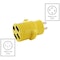 Ac Works Adapter NEMA L14-30P 30A 4-Prong Plug to NEMA 14-50R 50A 125/250V Connector RVL14301450 - alternate 4